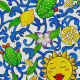 Σετ γυναικείες πιτζάμες Sicilian Summer (νικητής του Design Challenge 2025)