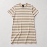 Vestito per l'allattamento a righe Beige / Bianco