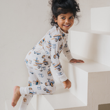 Gyermek PJ szett Playtime kék