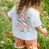 T-shirt enfant oversize « Sardines blanches »