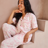 Dámske pyžamo Set Pink Toile de Jouy