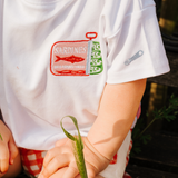 T-shirt enfant oversize « Sardines blanches »