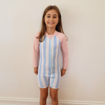 Swimster Stripes Pink Sleeve