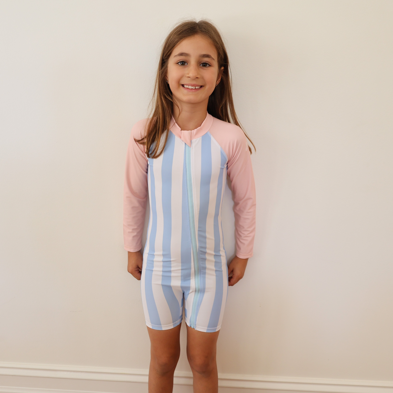 Swimster Stripes Pink Sleeve