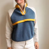 Θηλασμός Fleece ρετρό μπλε