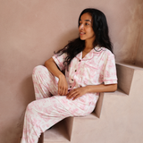 Dámske pyžamo Set Pink Toile de Jouy