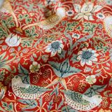 William Morris Damen Pyjamas Set Erdbeerdieb Rot