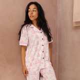 Dámske pyžamo Set Pink Toile de Jouy