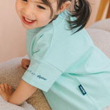 T-shirt i oversize til børn – Mint Frida Parrot