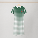 T-shirt para amamentação com riscas, vestido Casa Azul Frida