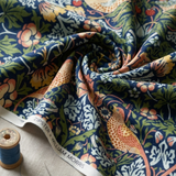 William Morris Ladies Pyjamas Set Strawberry Thief Navy Blue