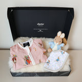 Mini zestaw upominkowy Peter Rabbit różowy (3 sztuki)