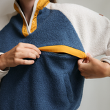 Θηλασμός Fleece ρετρό μπλε